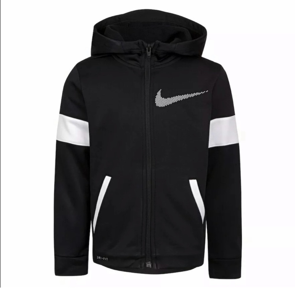 Nike Black Hoodie with White Details